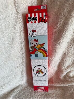 Hello Kitty Diamond Painting Kit Sanrio Roller Skate Rainbow Gem Art DIY NEW